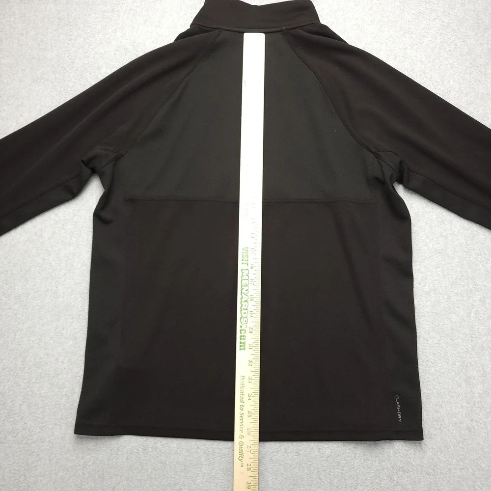 The North Face Pullover Mens Large Black 1/4 Zip Long Sleeve Hiking Top FlashDry